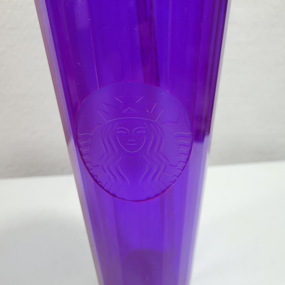 Starbucks Purple Kaleidoscope Domed 24oz Cold Cup Tumbler 21725-3M11 - Picture 2 of 3